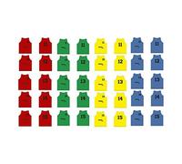 Softee Equipment Set 5 Petos Numerados Del 11 Al 15, Anorak Bebé Niños, Verde (Green), Talla Única