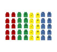 Softee Equipment Set 5 Petos Numerados Del 16 Al 20, Anorak Bebé Niños, Rojo (Red), Talla Única