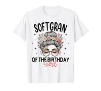 SOFTGRAN of The Birthday Girl Messy Bun - Gafas de Sol Florales Camiseta