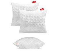 SOFTIMI Almohada Acolchada Premium - Antialergénica - Antiácaros - Sin olores - Se Puede Utilizar Inmediatamente - Dureza Ajustada (Juego de 2 Almohadas 60x70 cm)