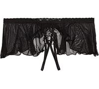 Softline atractivo de la tanga de encaje, negro, M/L, 1 pieza