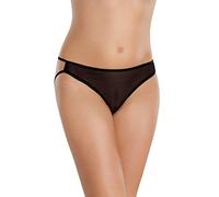 Softline Glamour - Slip para mujer con cordones decorativos, color: negro, tamaño: S-L