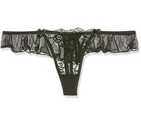 Softline tanga de encaje, blanco y negro, color: negro, tamaño: M/L