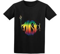 SOFTMOOD Man'S T-Shirt Phish Band Logo Casual Graphic Tops Black XL