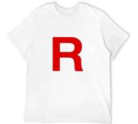 SOFTMOOD Team Rocket Unisex Cotton T-Shirt Casual Graphic Tops White XXL