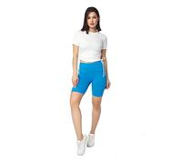 SOFTSAIL Leggings Mujeres Mallas Pantalones Cortos De Ciclista Pantalones De Yoga De Gimnasio Elásticos Transpirables Control De Barriga Cintura Alta Algodón para Damas Que Adelgazan Turquesa 40