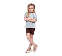 SOFTSAIL Leggings Niña Mallas De Ciclismo Algodón Corto Deportivo Danza Gimnástica Transpirable Y Cómodo Elástico Marrón 4 años