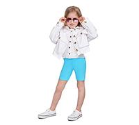 SOFTSAIL Leggings Niña Mallas De Ciclismo Algodón Corto Deportivo Danza Gimnástica Transpirable Y Cómodo Elástico Turquesa 10 años
