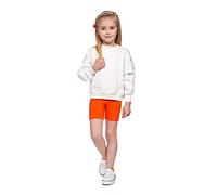 SOFTSAIL Leggings Niña Mallas De Ciclismo Algodón Corto Deportivo Danza Gimnástica Transpirable Y Cómodo Elástico Naranja 7 años