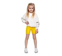 SOFTSAIL Leggings Niña Mallas De Ciclismo Algodón Corto Deportivo Danza Gimnástica Transpirable Y Cómodo Elástico Amarillo 8 años