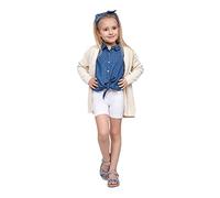 SOFTSAIL Leggings Niña Mallas De Ciclismo Algodón Corto Deportivo Danza Gimnástica Transpirable Y Cómodo Elástico Blanco 13 años