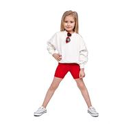 SOFTSAIL Leggings Niña Mallas De Ciclismo Algodón Corto Deportivo Danza Gimnástica Transpirable Y Cómodo Elástico Rojo 11 años