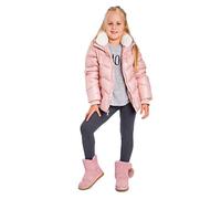 SOFTSAIL Leggings térmicos para niña, de algodón, con forro, para invierno, gris, 8 años