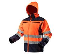 Softshell Chaqueta de Advertencia con reflektio rayas Softshell Chaqueta de invierno LeiKaTex - Seguridad Chaqueta de trabajo naranja neon Amarillo, N