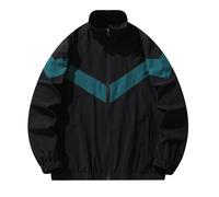 Softshelljacke Winter Herren Herren Stehkragen Jacke Loose Light Atmungsaktiv Outdoor Fashion Trend Casual Jacke Jacke Top Sportlich Herren (Black, XXXL)