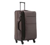 Softside - Maleta de mano expandible con ruedas giratorias, maleta retro ligera, ideal para viajes, c, 22 pulgadas
