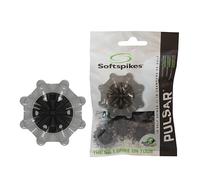 SOFTSPIKES Pulsar Fast Twist 3.0 Grey Picos de Golf, Gris/Negro, Clamshell of 1 Set