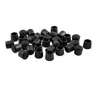 softtouch Reemplazo de la Punta de la Pierna de la Silla de Goma de 1 Pulgada para la protección Superficial y la amortiguación del Ruido, Negro (32)