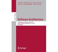 Software Architecture: 19th European Conference, ECSA 2025, Limassol, Cyprus, September 15-19, 2025, Proceedings: 15929 (Lecture Notes in Computer Science, 15929)