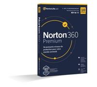 Symantec Norton 360 Premium - Caja (1 año), 10 Dispositivos de Almacenamiento en la Nube 75 GB, Mass Market - Win, Mac, Android, iOS - francés