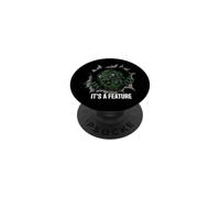 Software Developer Bug Monster It's A Feature PopSockets PopGrip Adhesivo