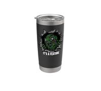 Software Developer Bug Monster It's A Feature Vaso térmico de acero inoxidable de doble pared