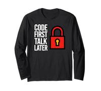 Software Developer Code First Talk Later Manga Larga