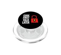 Software Developer Code First Talk Later PopSockets PopGrip para MagSafe