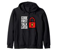 Software Developer Code First Talk Later Sudadera con Capucha