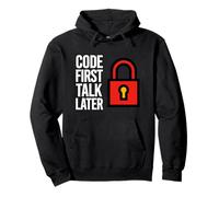 Software Developer Code First Talk Later Sudadera con Capucha