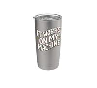 Software Developer It Works On My Machines Vaso térmico de acero inoxidable de doble pared