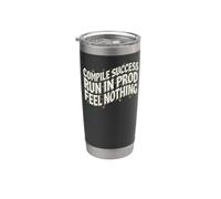 Software Developer Run In Prod Feel Nothing Vaso térmico de acero inoxidable de doble pared