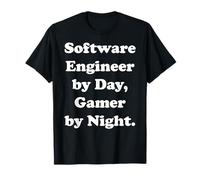 Software Engineer By Day Gamer By Night Funny Saying Camiseta
