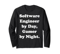 Software Engineer By Day Gamer By Night Funny Saying Manga Larga