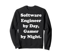 Software Engineer By Day Gamer By Night Funny Saying Sudadera