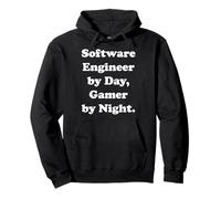 Software Engineer By Day Gamer By Night Funny Saying Sudadera con Capucha