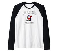 Software Engineer Code Review Approved with Nits Camiseta Manga Raglan