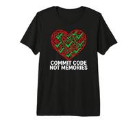 Software Engineer Commit Code Not Memories Camiseta Premium