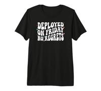 Software Engineer Deployed On Friday No Regrets Camiseta Premium