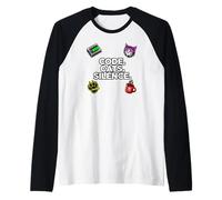 Software Engineer Introvert Code Cats Silence Camiseta Manga Raglan