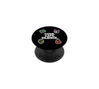 Software Engineer Introvert Code Cats Silence PopSockets PopGrip Adhesivo