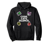 Software Engineer Introvert Code Cats Silence Sudadera con Capucha