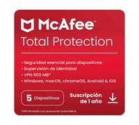 Software MCAFEE Total Protection ES (5 Dispositivos)
