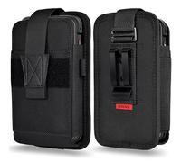 SOGCASE Funda para escáner compatible con Zebra TC75x, TC75, TC70x, TC70, TC72, TC77 de mano con código de barras táctil, soporte para escáner con clip para cinturón y correa de seguridad, color negro