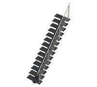 Sogem Escalera principal Gomera con barandilla (Valchromat® acabado óleo, Ancho: 85 cm, Recto, Altura de planta: 285,2 cm)