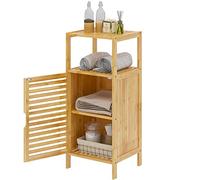 soges Armario de Bambú de 4 Niveles con Estantes de Almacenaje Buffet Armario de Cocina para Cocina Salón o Baño