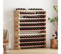 soges Botellero Vino Estantería de Vino para 100 Botellas Estante de Madera Estante para Exhibición de Soportes de Vino de Pie Estante para Vino Almacenamiento de Vino para Bar Cocina del hogar