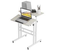 soges Mesa de Pie Ajustable Escritorio de Computadora Estación de Trabajo Móvil Escritorio Sit-Stand Escritorio de Pie, Escritorio Superior