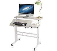 soges Mesa de pie Ajustable Escritorio de computadora Estación de Trabajo móvil Escritorio Sit-Stand Escritorio de pie