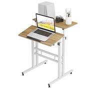 soges Mesa de Pie Ajustable Escritorio de Computadora Estación de Trabajo Móvil Escritorio Sit-Stand Escritorio de Pie, Escritorio Superior